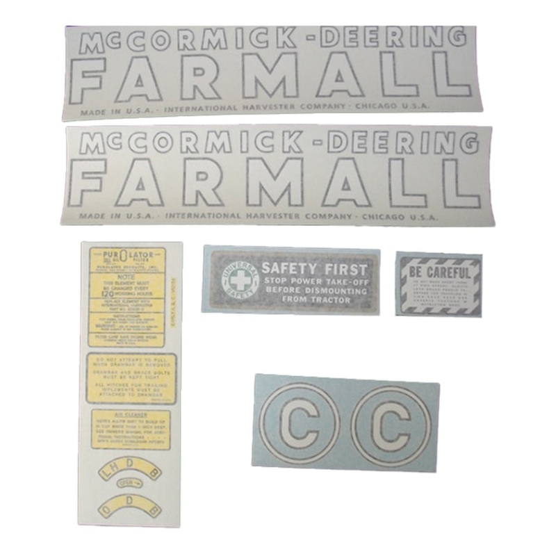 Decal Set for International / Farmall C 1948-1949 Vinyl – McCORMICK-DEERING FARMALL