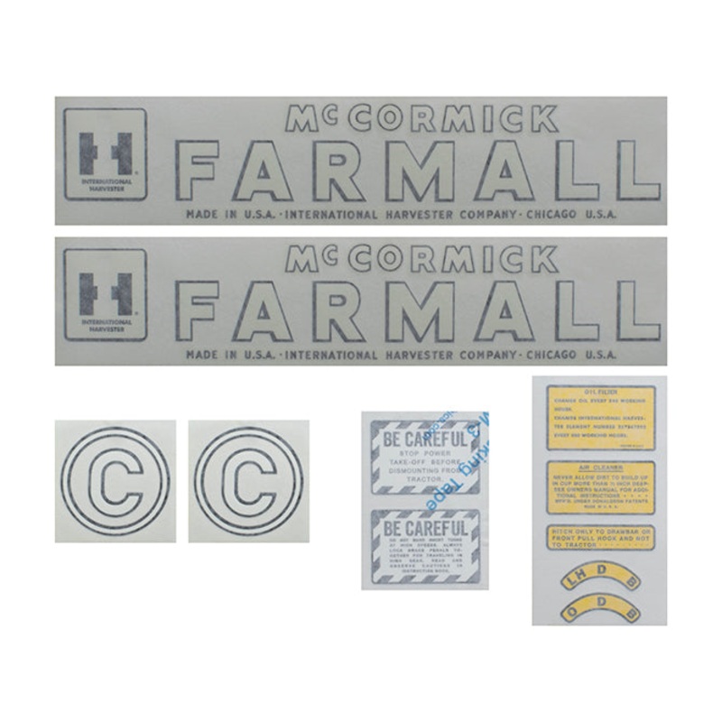 Decal Set for International / Farmall C 1949-1951 Vinyl – IH McCORMICK FARMALL
