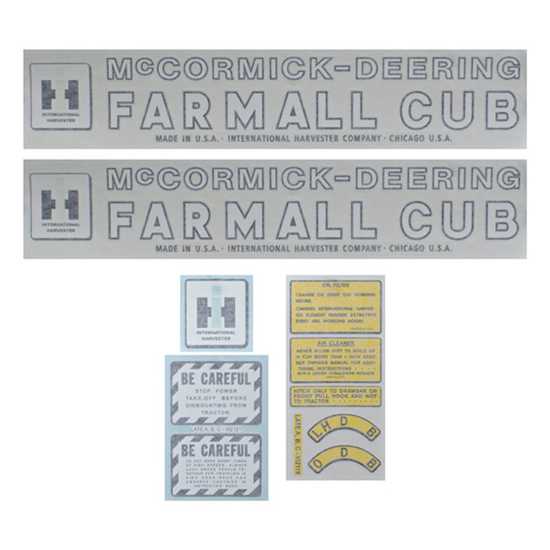 Decal Set for International / Farmall Cub 1947-1949 Vinyl – McCORMICK-DEERING FARMALL CUB