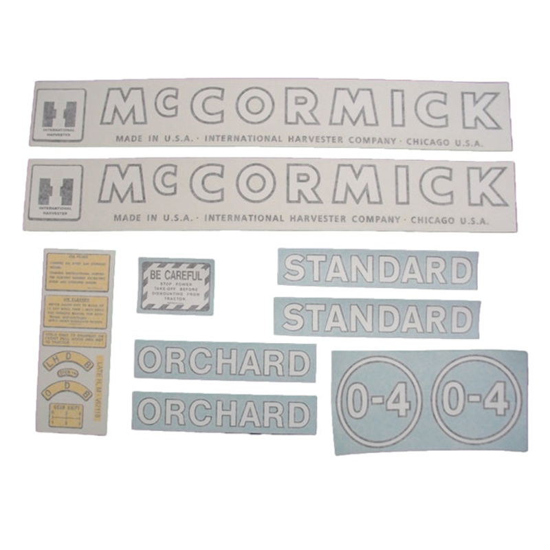 Decal Set for International / Farmall O-4 1949-1952 Vinyl – McCORMICK