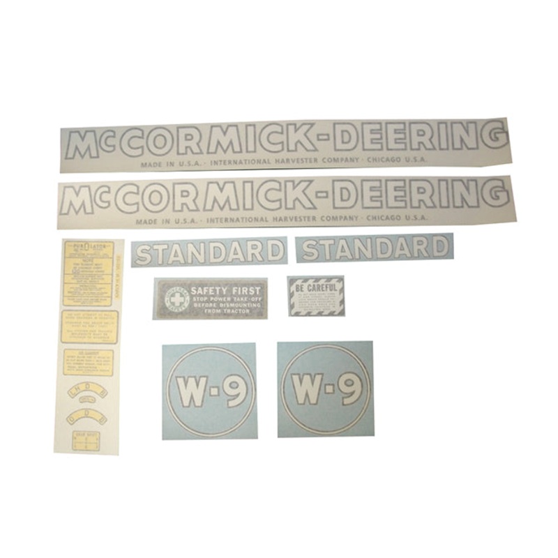 Decal Set for International / Farmall W-9 1940-1944 Vinyl – McCORMICK-DEERING