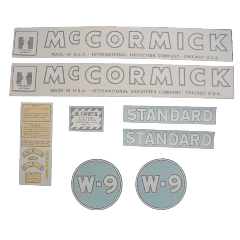 Decal Set for International / Farmall W-9 1945-1954 Vinyl – IH McCORMICK
