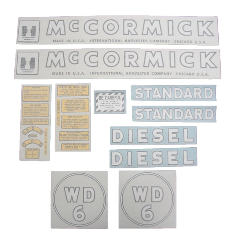 Decal Set for International / Farmall WD-6 1945-1952 Vinyl – McCORMICK