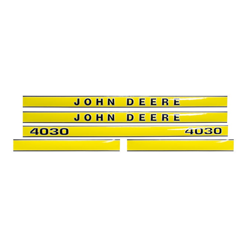 Decal Set for John Deere 4030 Mylar -Hood Only