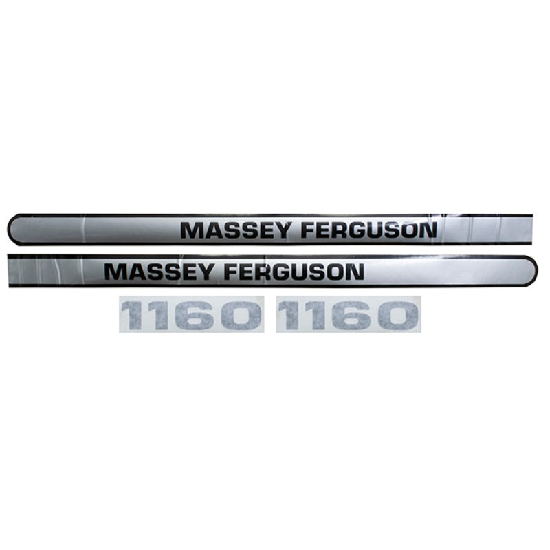 Decal Set for Massey Ferguson 1160 Mylar – Hood Only