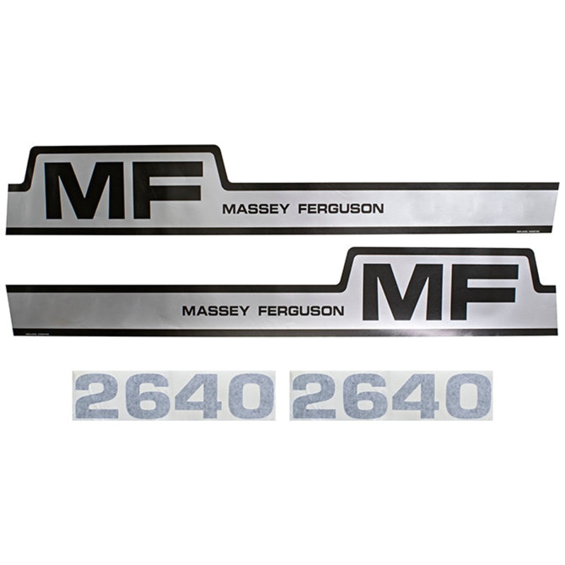 Decal Set for Massey Ferguson 2640 Mylar – Hood Only