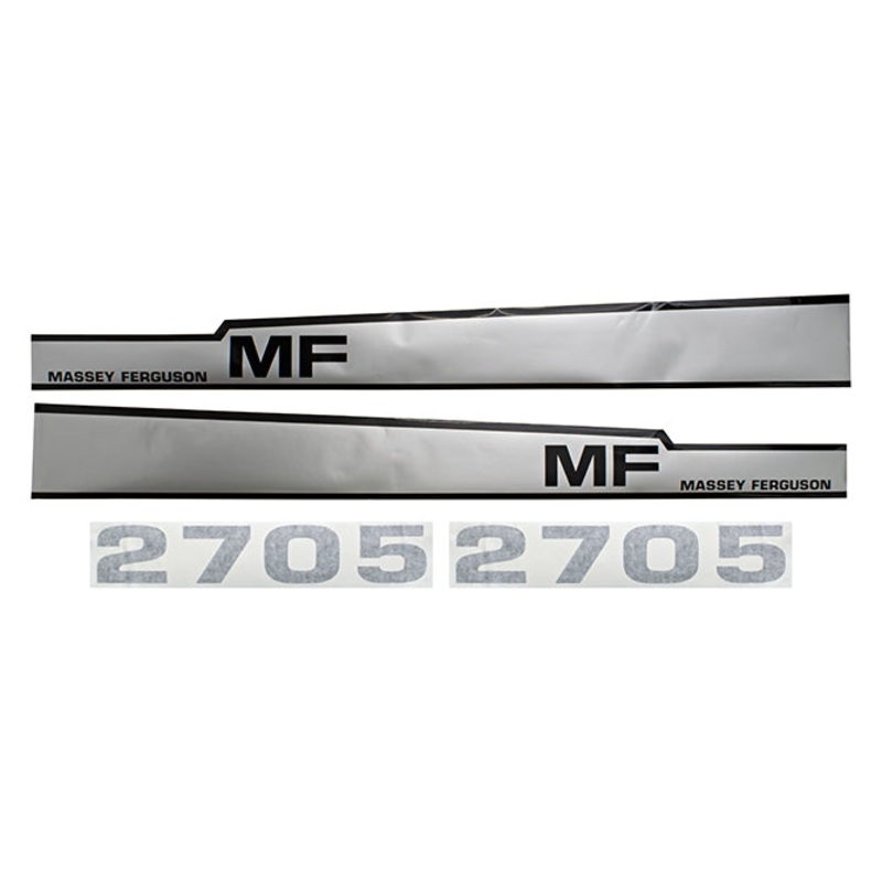 Decal Set for Massey Ferguson 2705 Mylar – Hood Only