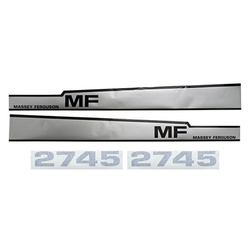 Decal Set for Massey Ferguson 2745 Mylar – Hood Only