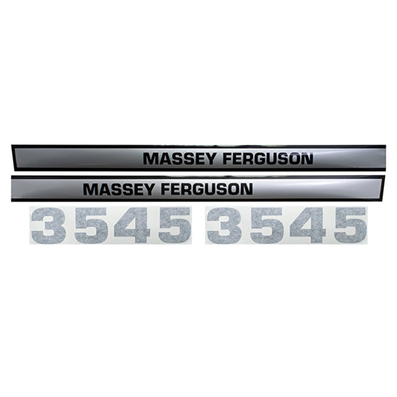 Decal Set for Massey Ferguson 3545 Mylar – Hood Only