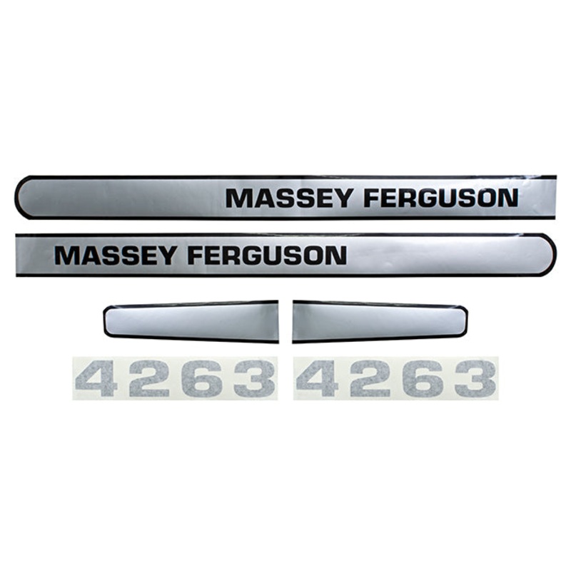 Decal Set for Massey Ferguson 4263 Mylar – Hood Only
