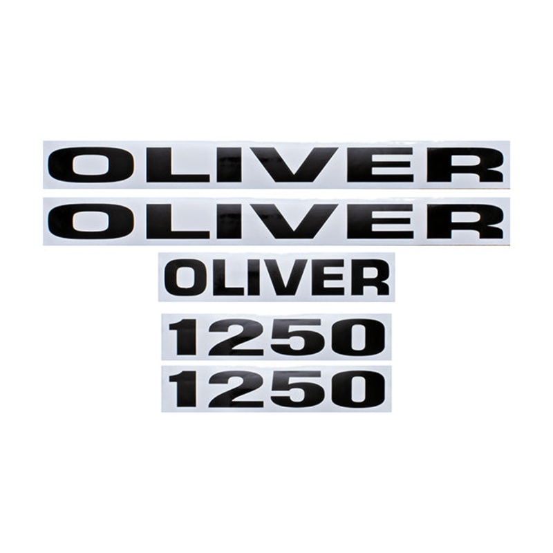 Decal Set for Oliver 1250 Mylar – Hood Only