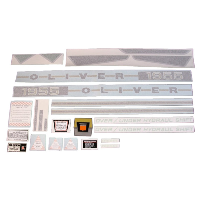 Decal Set for Oliver 1955 Diesel Vinyl