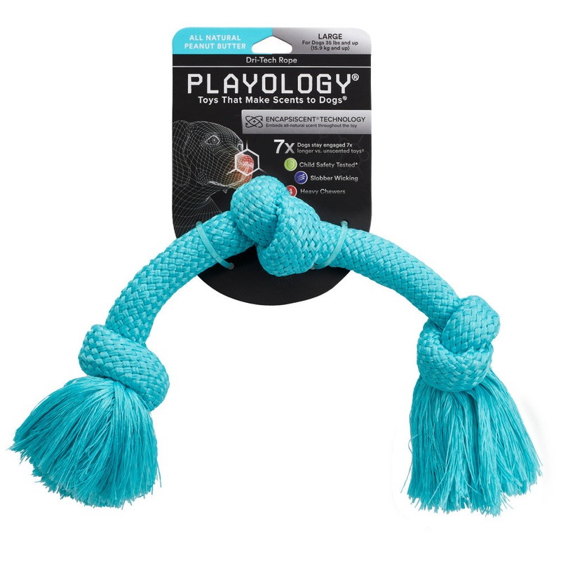 Playology Dri – Tech Rope Peanut Butter Scented Dog Toy