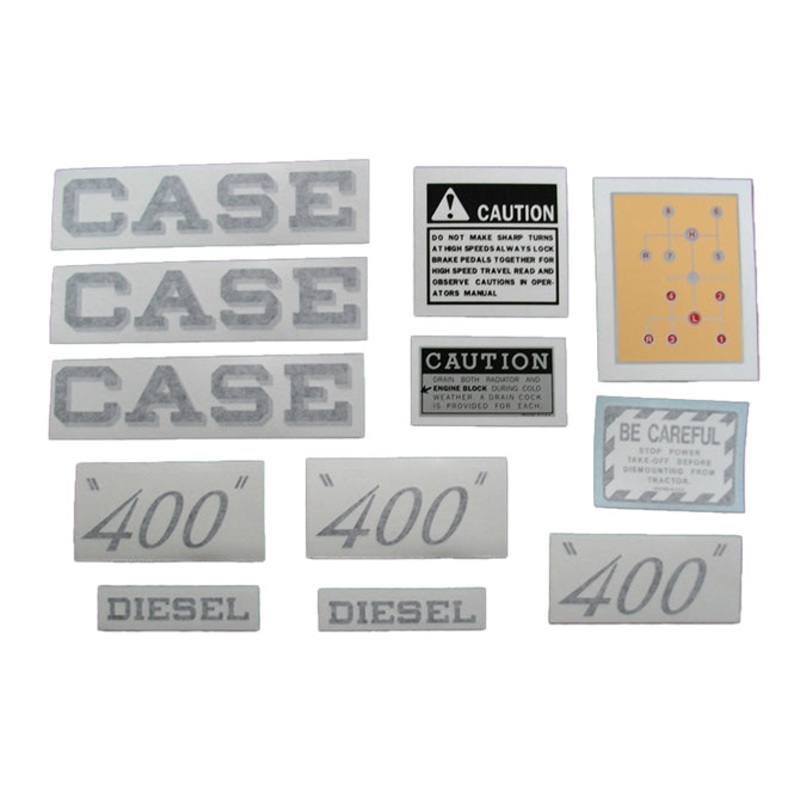Decal Set for Case 400 Diesel Tractors Vinyl