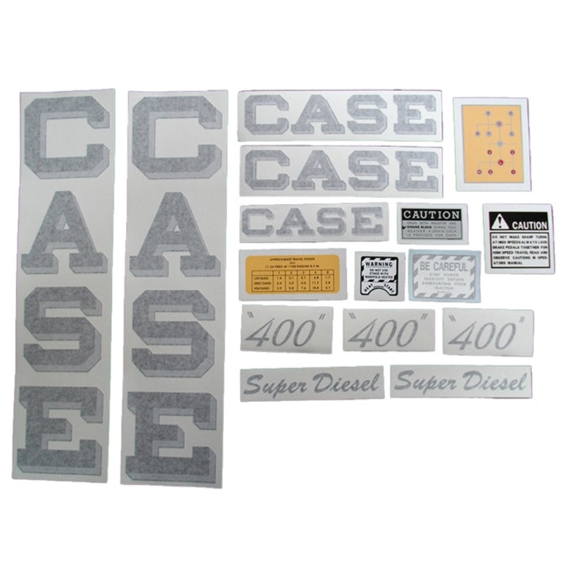 Decal Set for Case 400 Super Diesel Tractors Vinyl