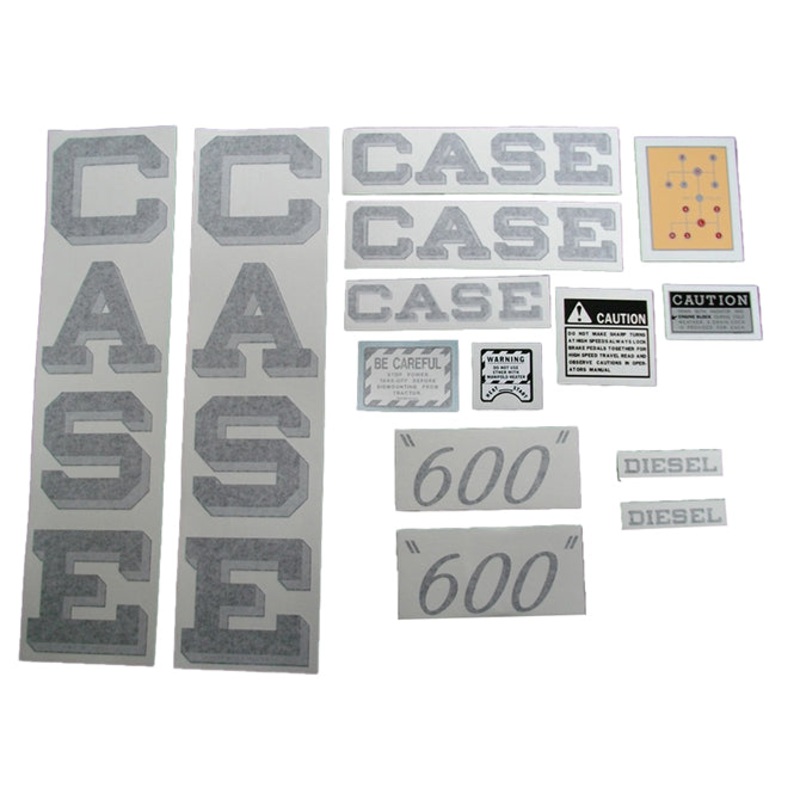 Decal Set for Case 600 Diesel Tractors Vinyl