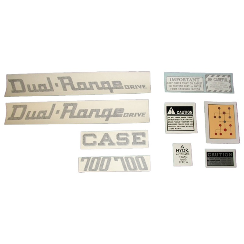 Decal Set for Case 700 Dual-Range Vinyl