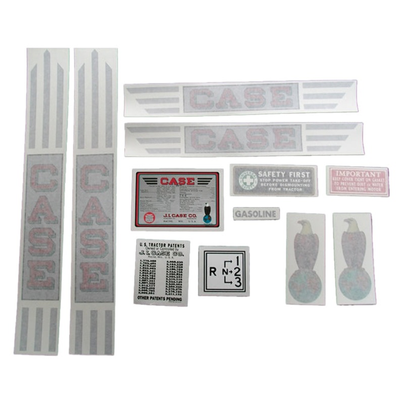 Decal Set for Case RC Gray Tractor Vinyl