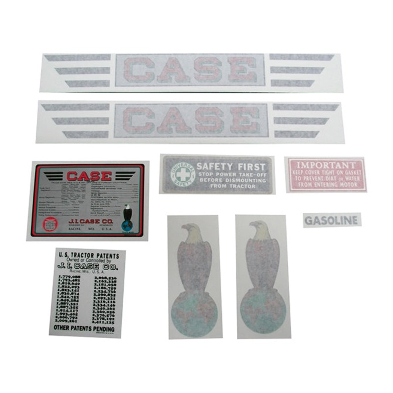 Decal Set for Case RC Red Tractor Vinyl