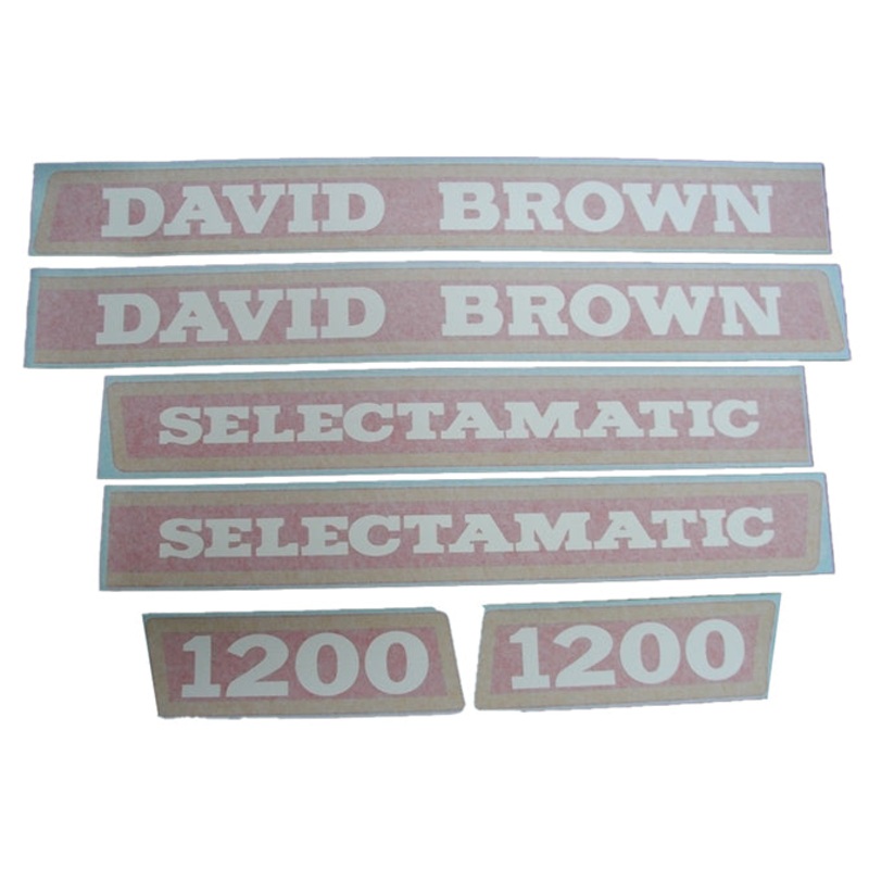 Decal Set for David Brown 1200 Selectamatic Vinyl