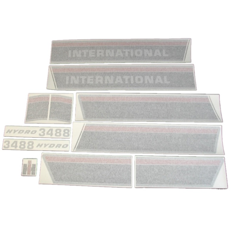 Decal Set for International / Farmall 3488 Hydro Vinyl – Hood & Cab Decals