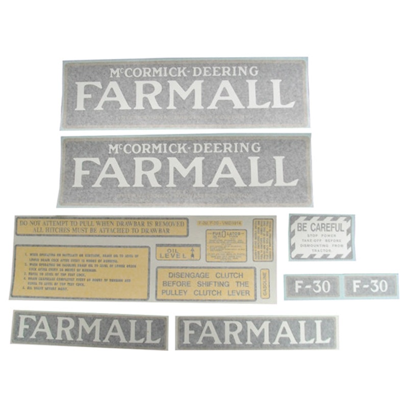 Decal Set for International / Farmall F-30 Narrow Tread Vinyl
