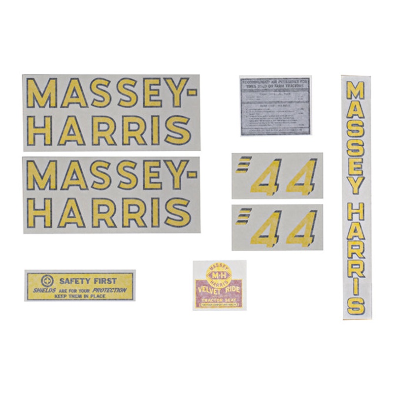 Decal Set for Massey Harris 44 Gas Vinyl