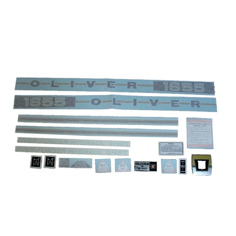 Decal Set for Oliver 1655 Gas Vinyl