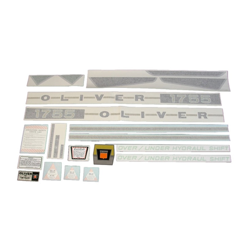 Decal Set for Oliver 1755 Gas Vinyl