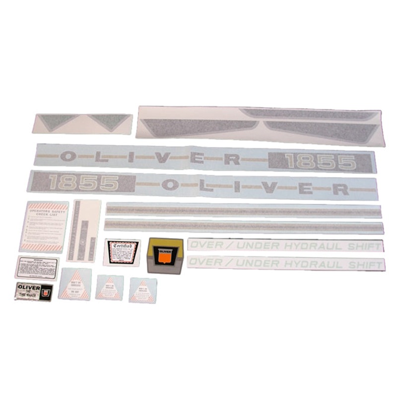 Decal Set for Oliver 1855 Gas Vinyl