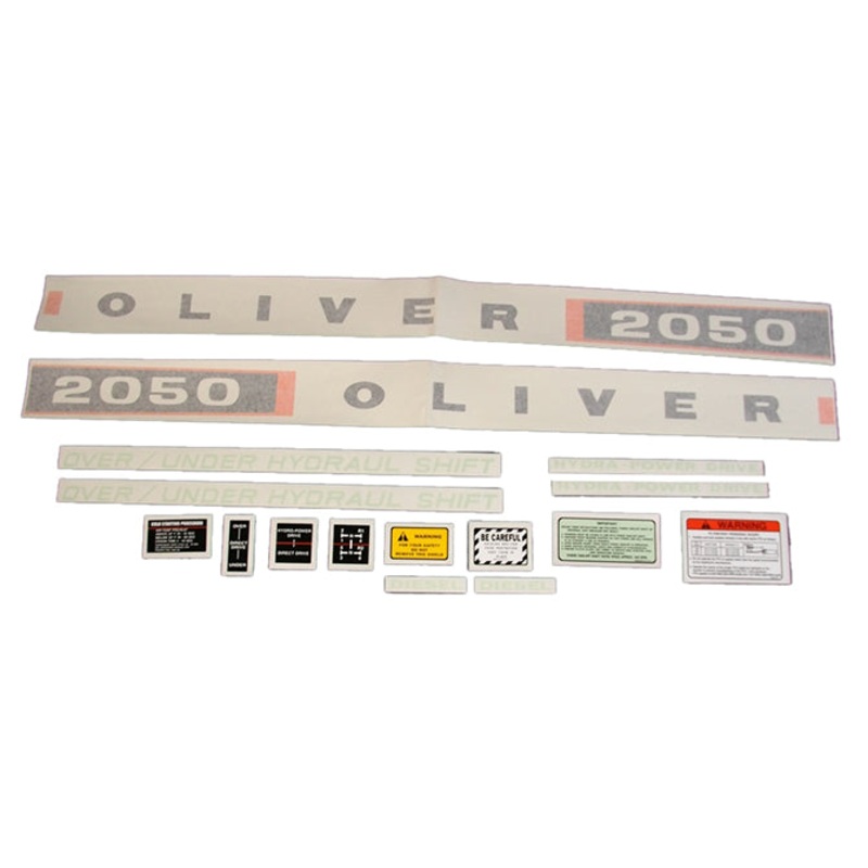 Decal Set for Oliver 2050 Diesel Vinyl