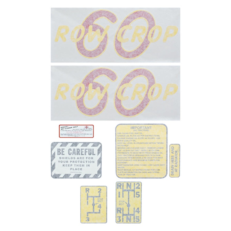 Decal Set for Oliver 60 Row Crop Vinyl