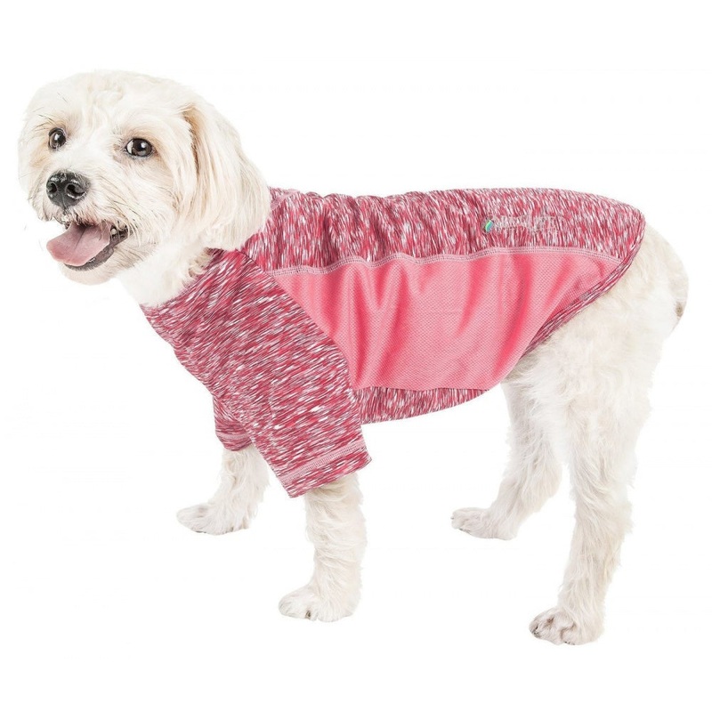Pet Life Active Warf Speed Sporty Performance Dog T-Shirt in Pink