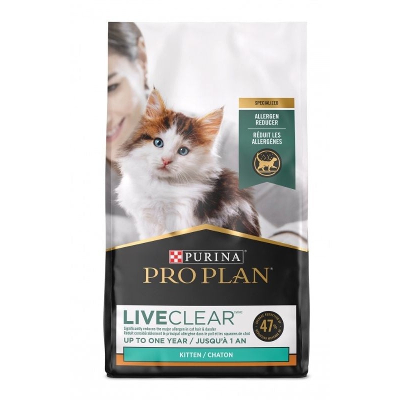 Purina Pro Plan LiveClear Dry Cat Food for Kittens Chicken & Rice Formula