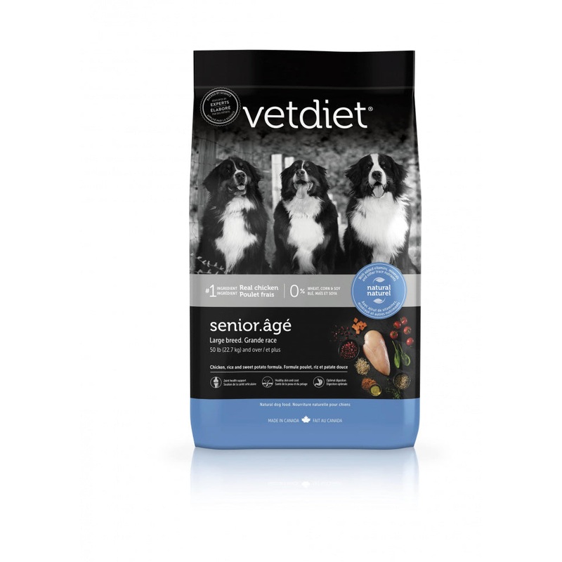 Vetdiet Large Breed Senior Dog Food Chicken & Rice Formula