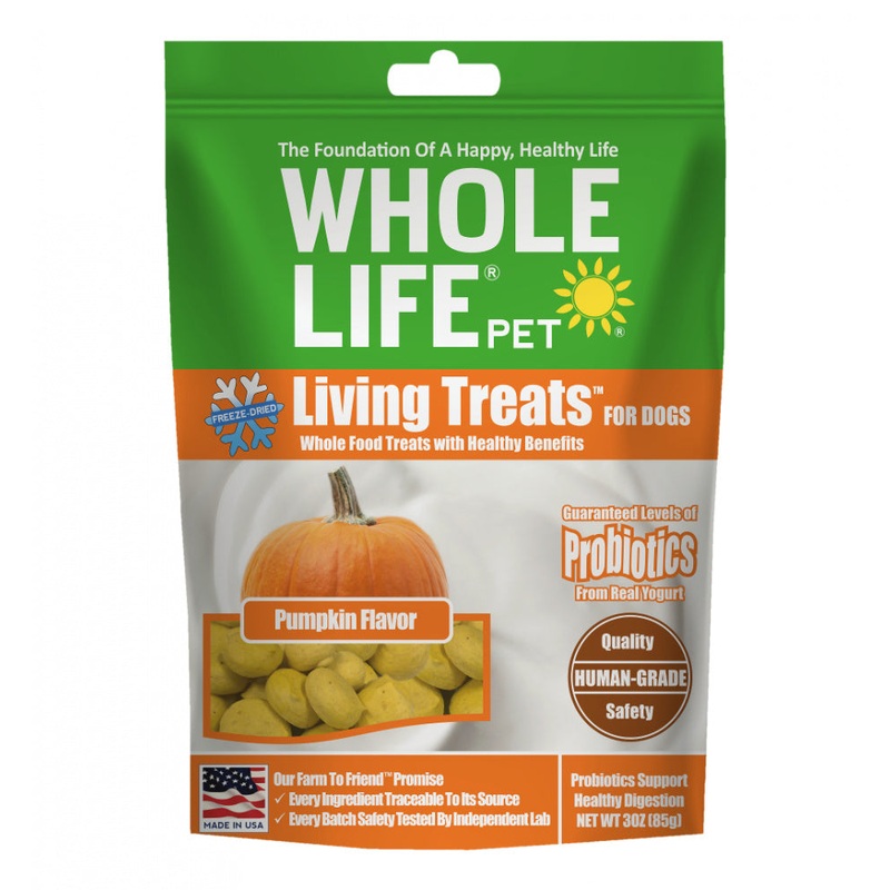 Whole Life Pet Living Treats-Probiotic Pumpkin Recipe for Dogs