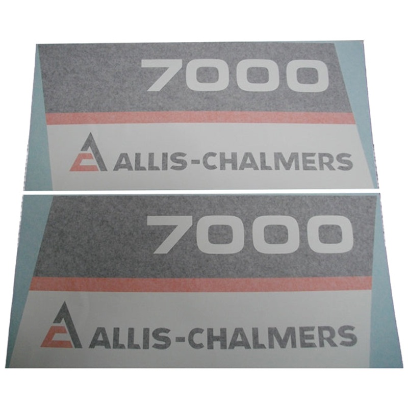 Decal Set for Allis Chalmers 7000 with Black Belly Vinyl