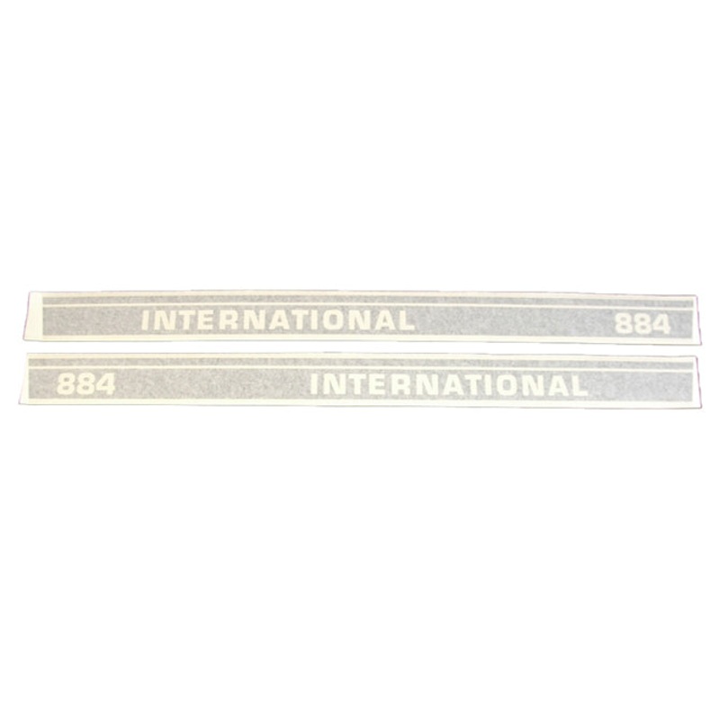 Decal Set for International / Farmall 884 Utility Vinyl – Black (53 1/2) – Hood Only