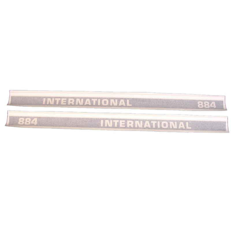 Decal Set for International / Farmall 884 Utility Vinyl – Red & Black (53 1/2) – Hood Only