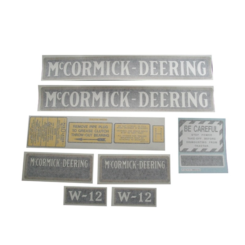 Decal Set for International / Farmall W-12 Vinyl
