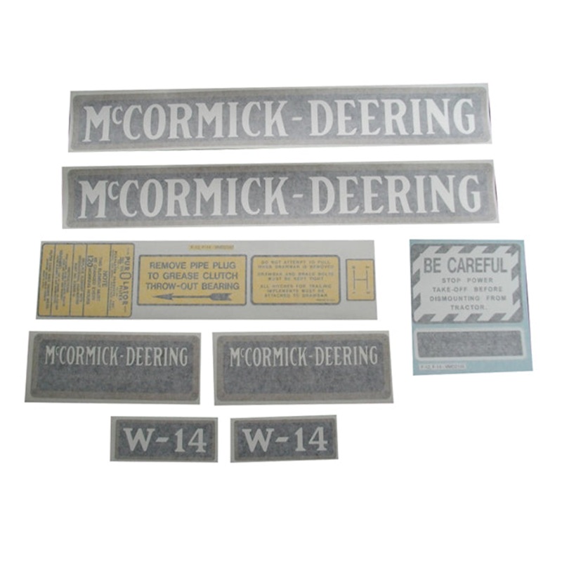 Decal Set for International / Farmall W-14 Vinyl