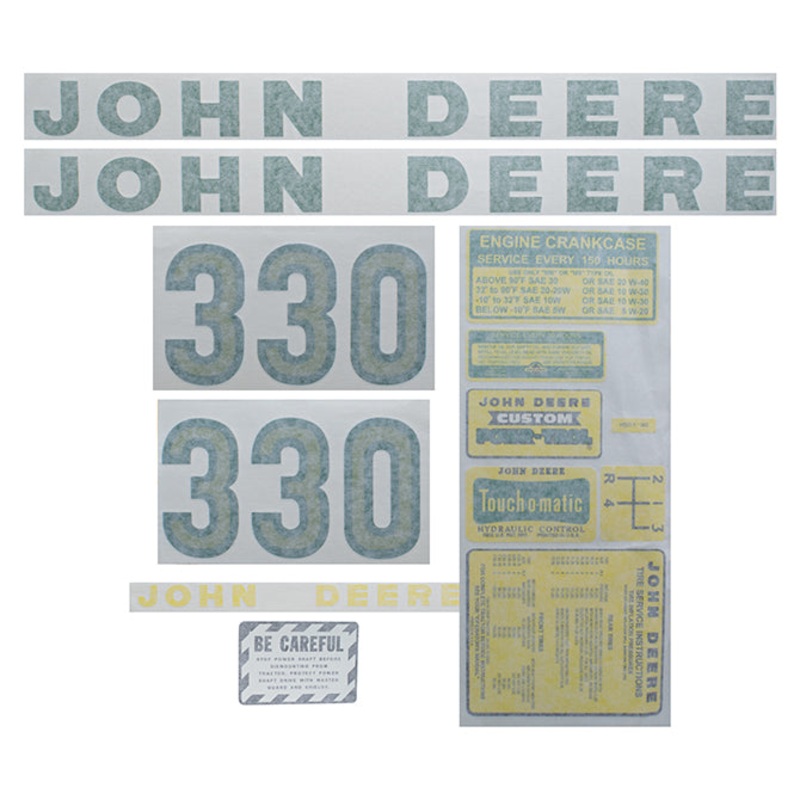 Decal Set for John Deere 330 Vinyl