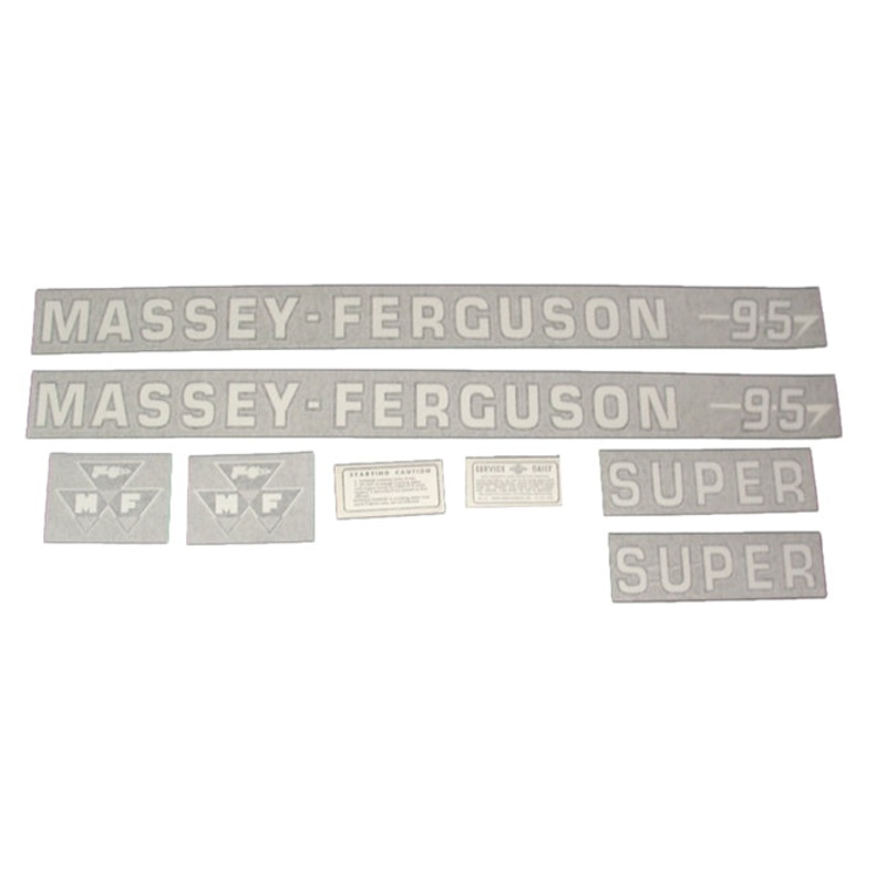 Decal Set for Massey Ferguson Super 95 Vinyl