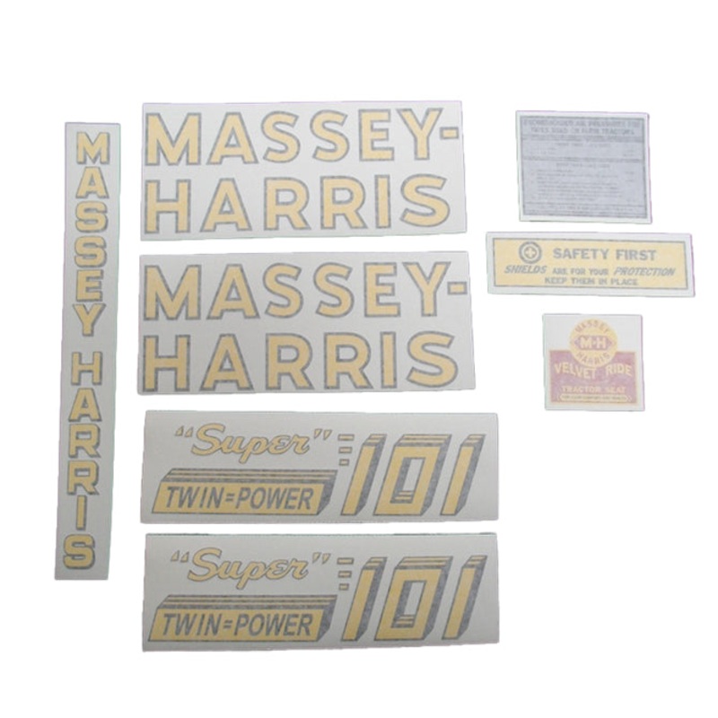 Decal Set for Massey Harris 101 Super Twin Power Vinyl