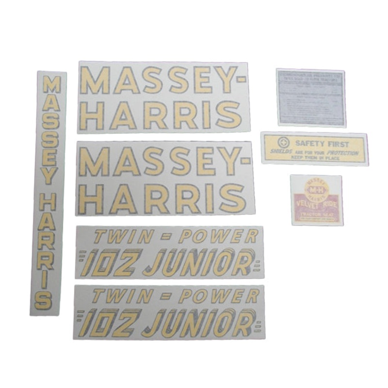Decal Set for Massey Harris 102 Jr. Twin Power Vinyl