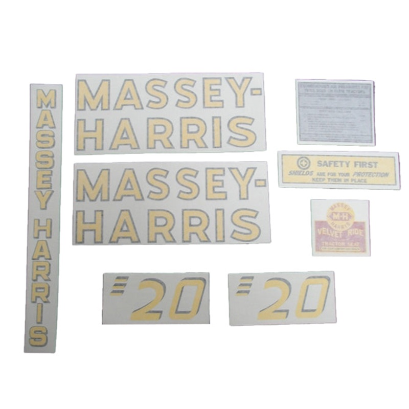 Decal Set for Massey Harris 20 Vinyl