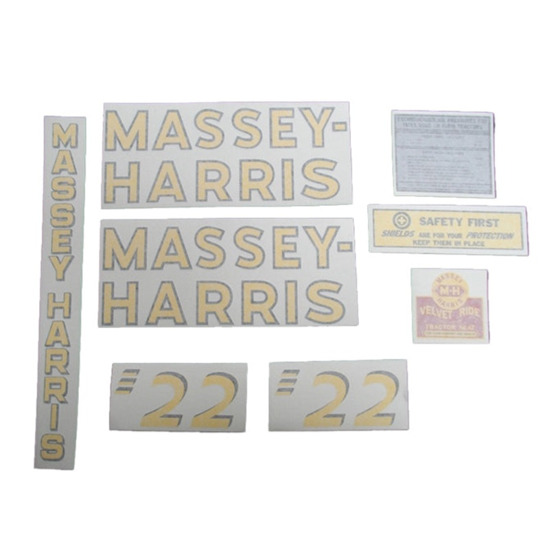 Decal Set for Massey Harris 22 Vinyl