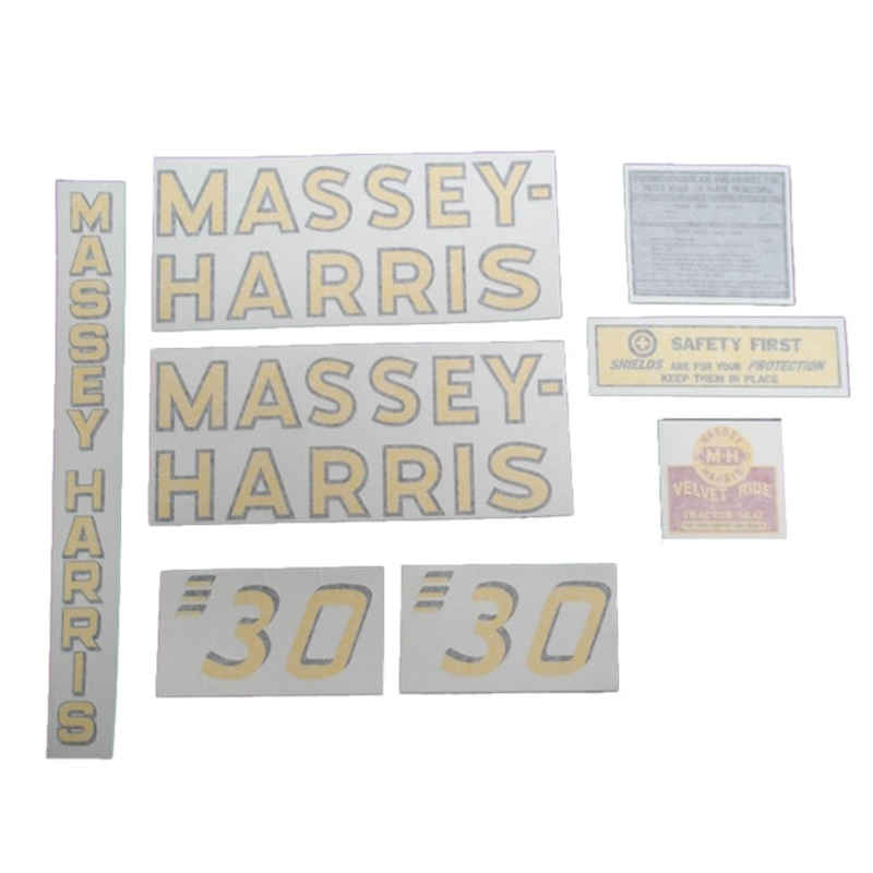 Decal Set for Massey Harris 30 Vinyl