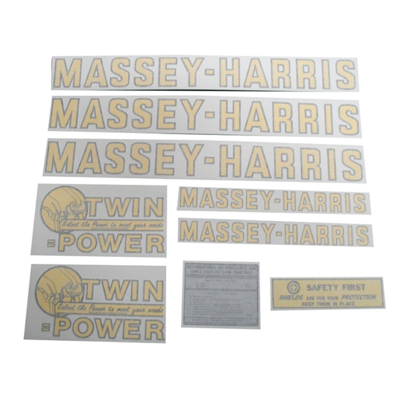 Decal Set for Massey Harris 4 Wheel Drive Vinyl