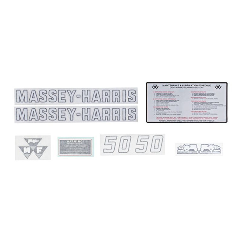 Decal Set for Massey Harris 50 Vinyl